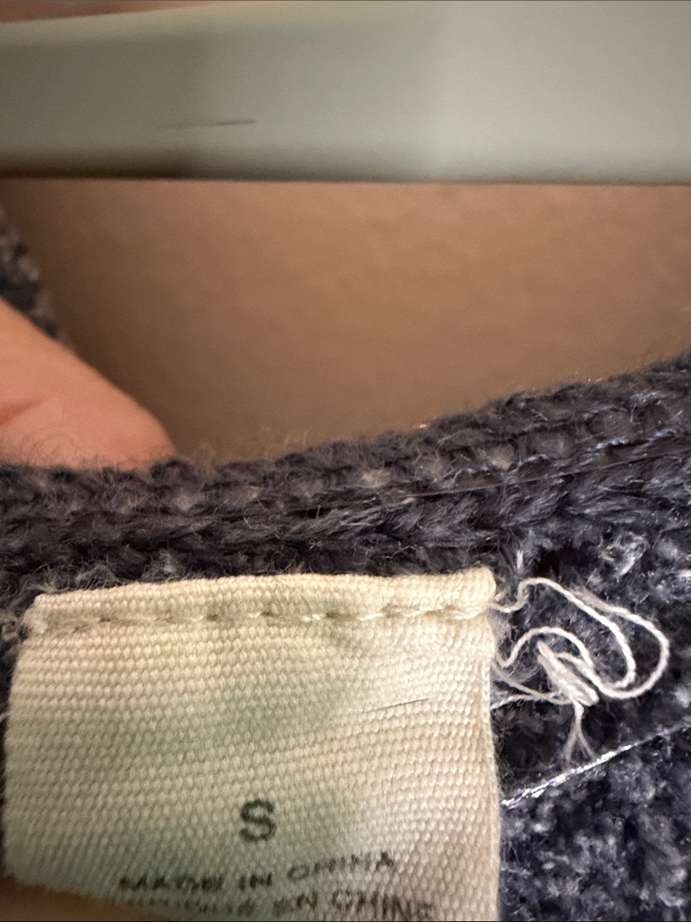 Moth Charcoal Off-the-Shoulder Ribbed Sweater - Picture 2 of 8